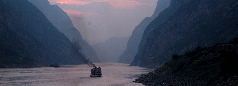 Yangtze River at sunset