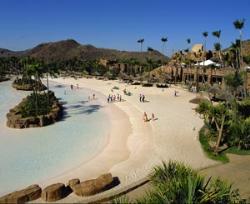 The beach at the Lost City, Sun City