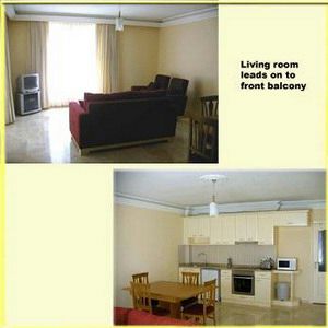 Living room and kitchen