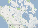 View map of Canada