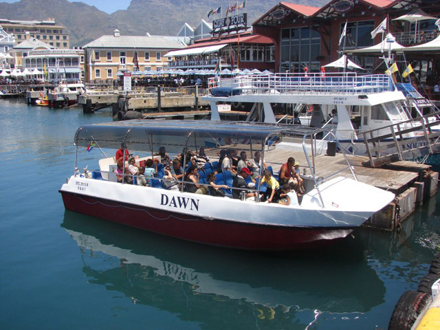 Dawn - harbour cruise boat in Cape Town, South Africa