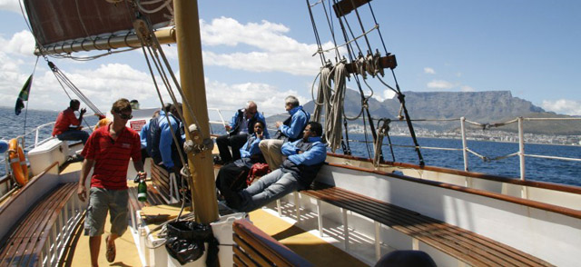 Spirit of Victoria in Table Bay, Cape Town, South Africa