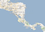 View map of Central America