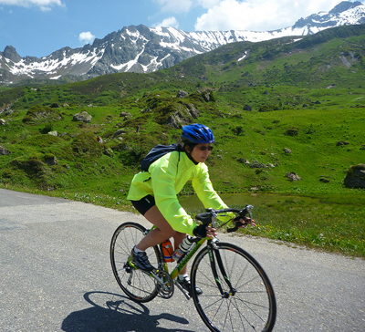 Cycling in the French Alps