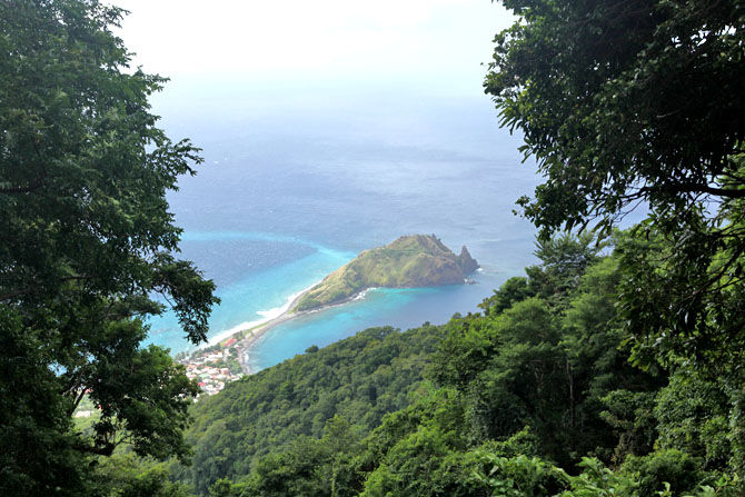 Hiking on Scott's Head, Dominica