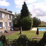 View from the swimming pool of the gte de la Bernadole