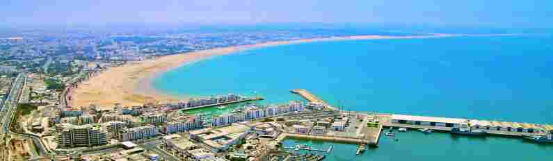 Agadir on the Atlantic Coast of Morocco