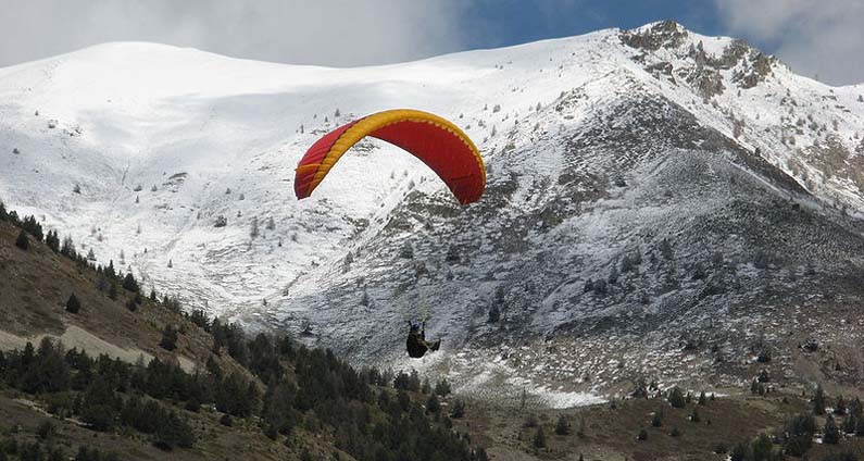 Paragliding in the French Alps