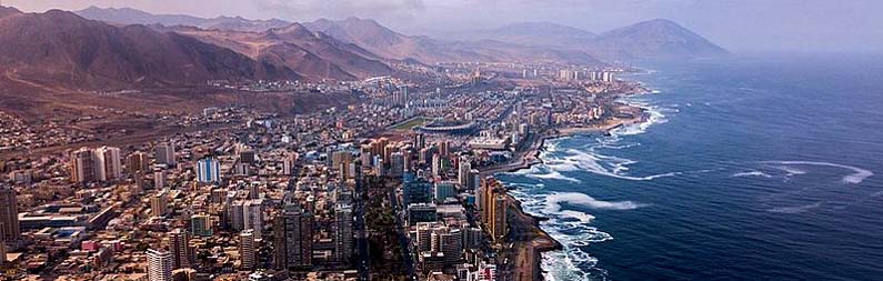 Antofagasta, Chile by  Limerickk, Wikimedia Commons