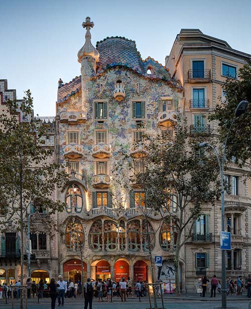 Casa Battlo by Antoni Gaudi, Barcelona, Spain