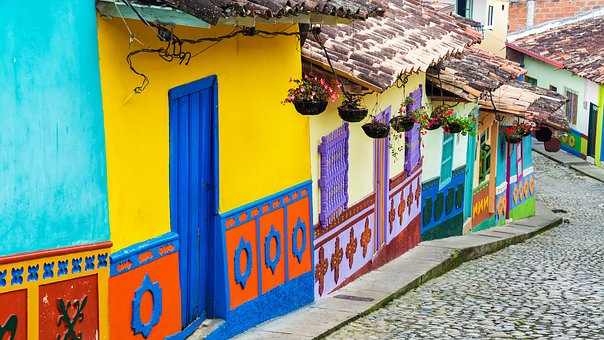 Colorful Bogota streets