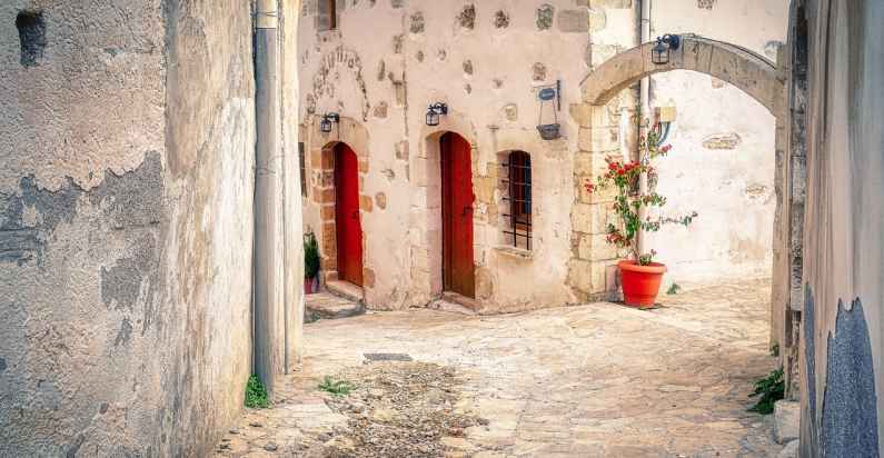 Alley in Crete, Greece