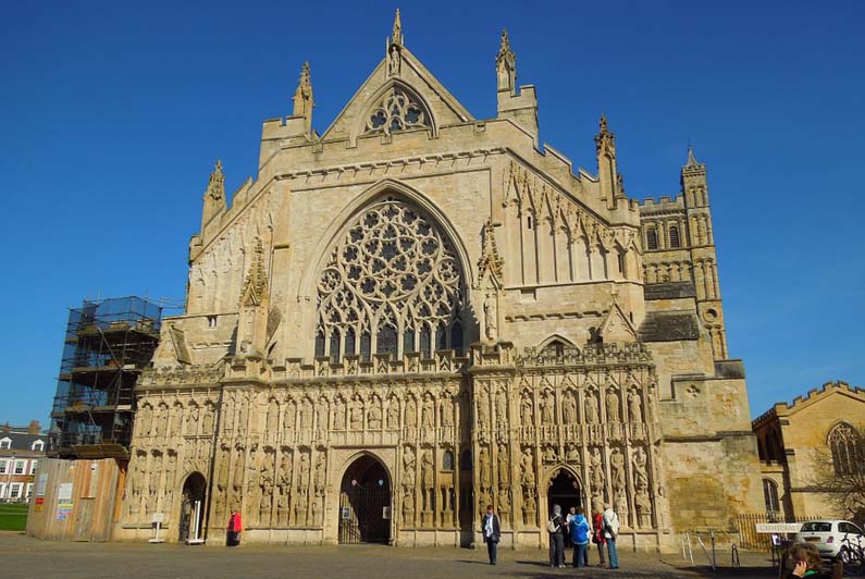 Exeter Cathedral, Exeter, Devon, UK