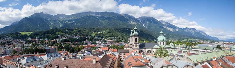 Panoramic view of Innsbruck, Austria