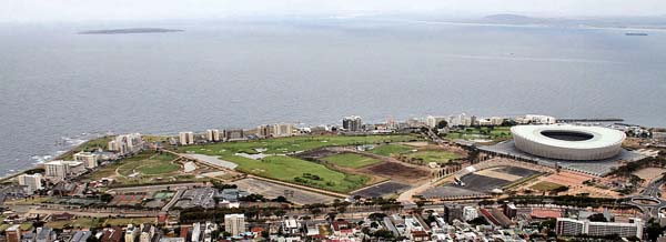 Mouille Point and the Green Point Stadium
