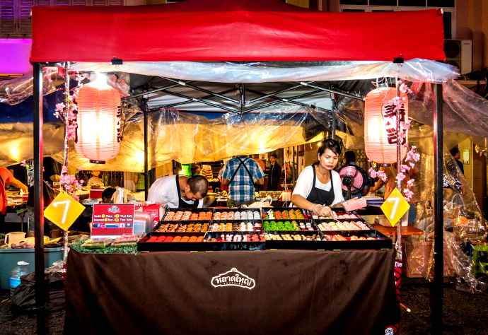 Market in Phuket City, Thailand