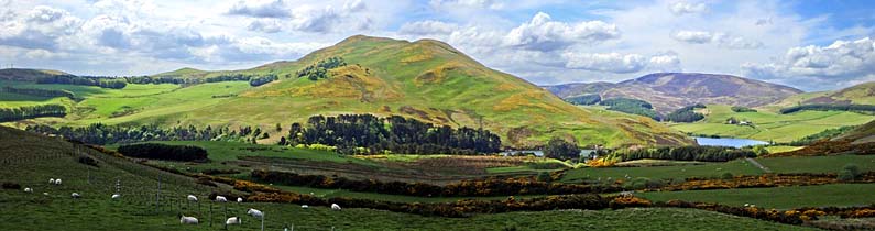 Panoramic view of Scotland