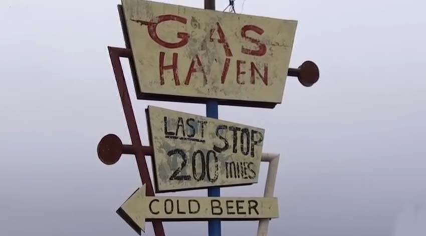 Gas station from the film The Hills Have Eyes