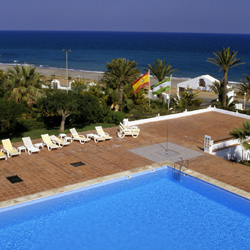 Swimming pool with view of the sea