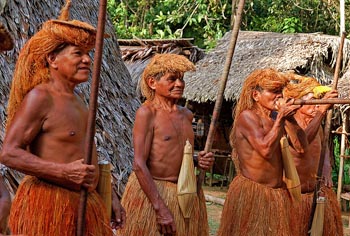 Local tribe in the Peruvian Amazon