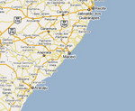 View map of South America