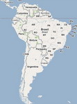 View map of South America