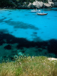 Turquoise Waters at Marcarella, Menorca, Balearic Islands, Spain