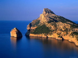 Formentor Peninsula from Es Colomer, Mallorca, Balearic Islands, Spain