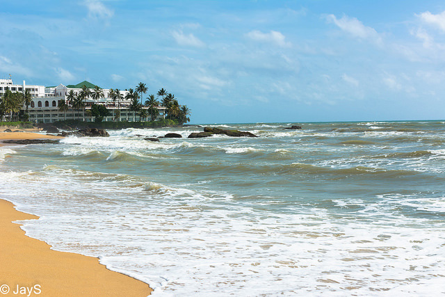 Beach front in Colombo, Sri Lanka