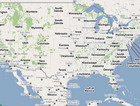 View map of the United States of America