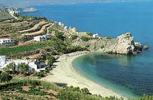 Naxos beaches. Cyclades, Greece