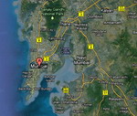 View map of the Asia