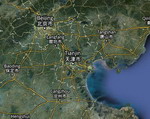 View map of the Asia