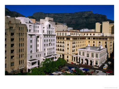 Market in Green Market Square with Old Town Hall, Cape Town, South Africa