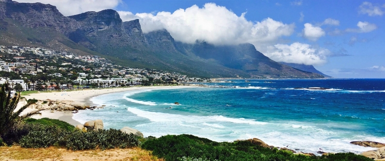 Camps Bay beach in Cape Town, South Africa