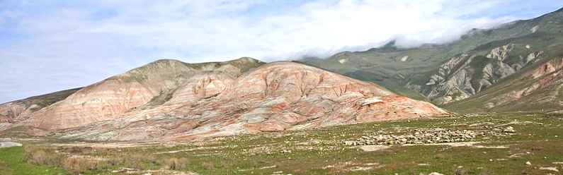 Candy Cane Mountains Azerbaijan Baku, Azerbaijan