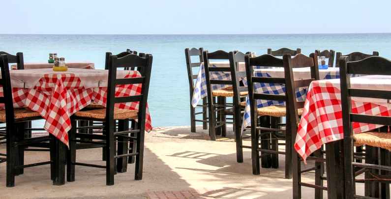 Taverna in Crete, Greece