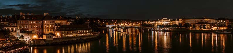 Prague, Czech Republic, by night