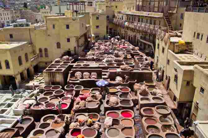 Tannery in Fez, Morocco