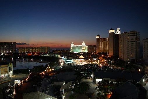 Cancun by night