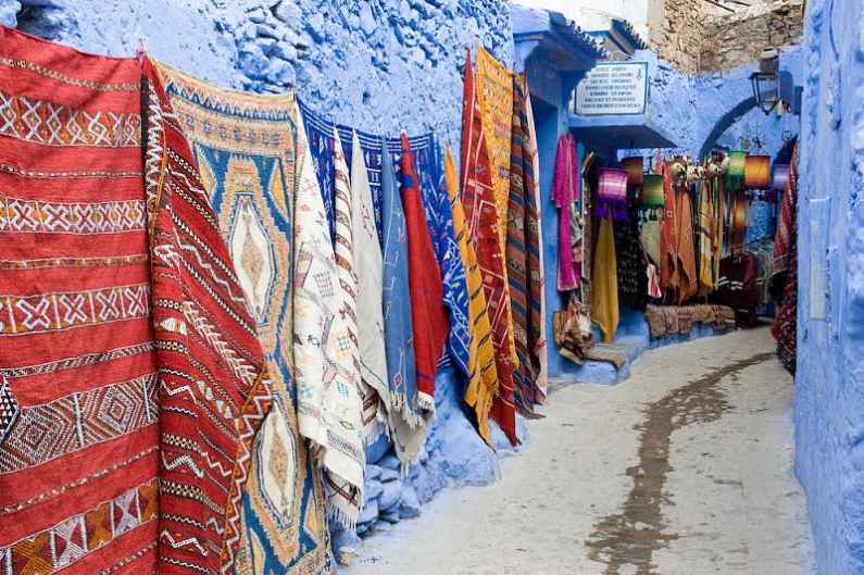 Street in Chefchaouen, Morocco Street in Chefchaouen, Morocco