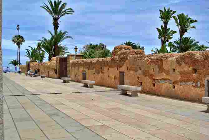 Historic walls of Rabat, Morocco