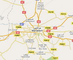 View map of the Middle East