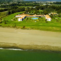 Hotel from the sea