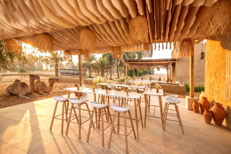 Terrace at Qasr Al Sarab Desert Resort by Anantara, Abu Dhabi