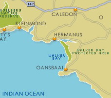 Map of Hermanus