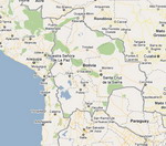 View map of South America