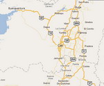 View map of South America