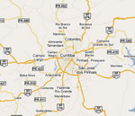 View map of South America